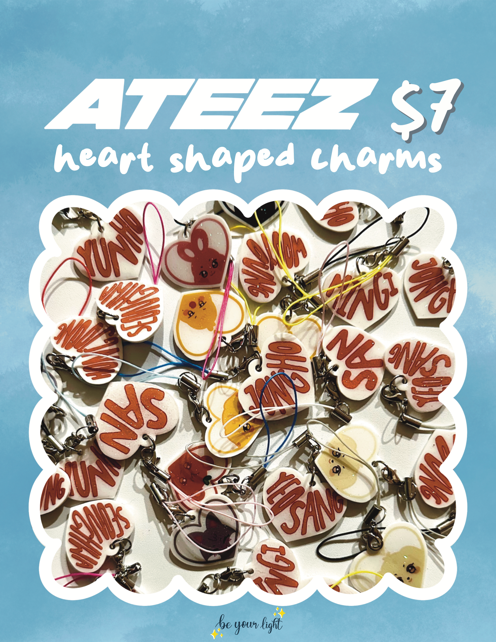 Ateez Mystery Gacha Charm Lucky Draw