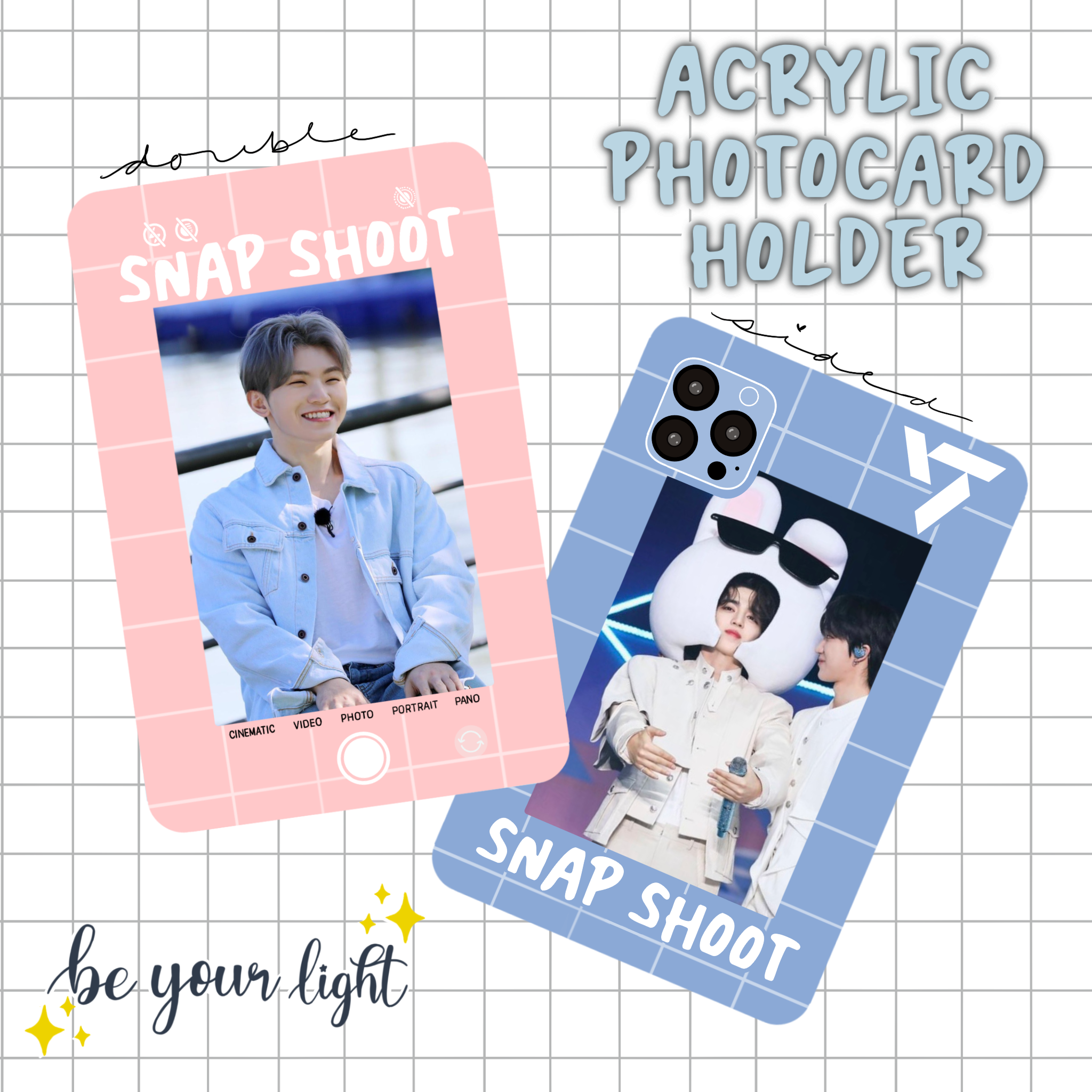 Snap Shoot Acrylic Photocard Holder