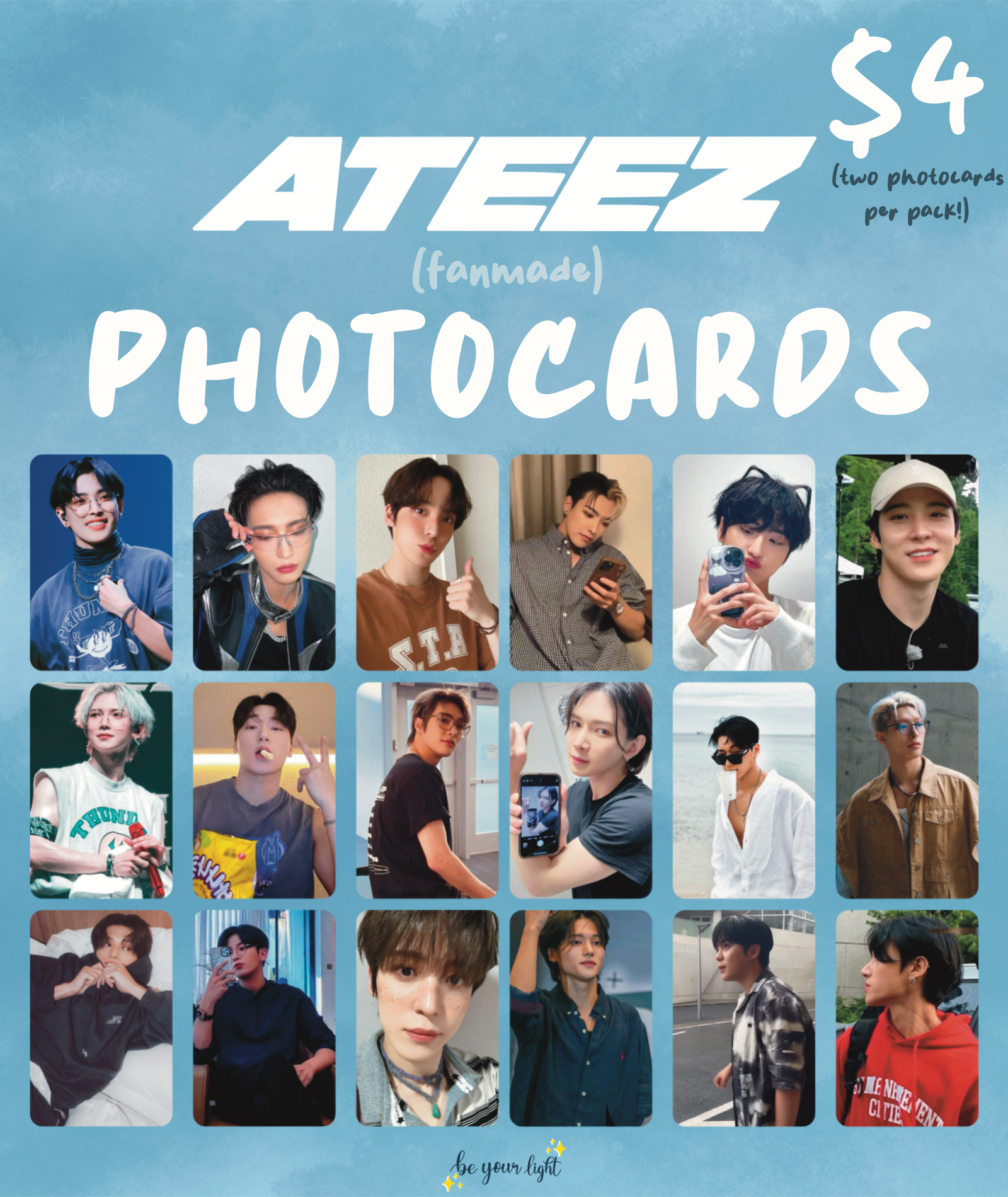 Ateez Lucky Draw Photocards