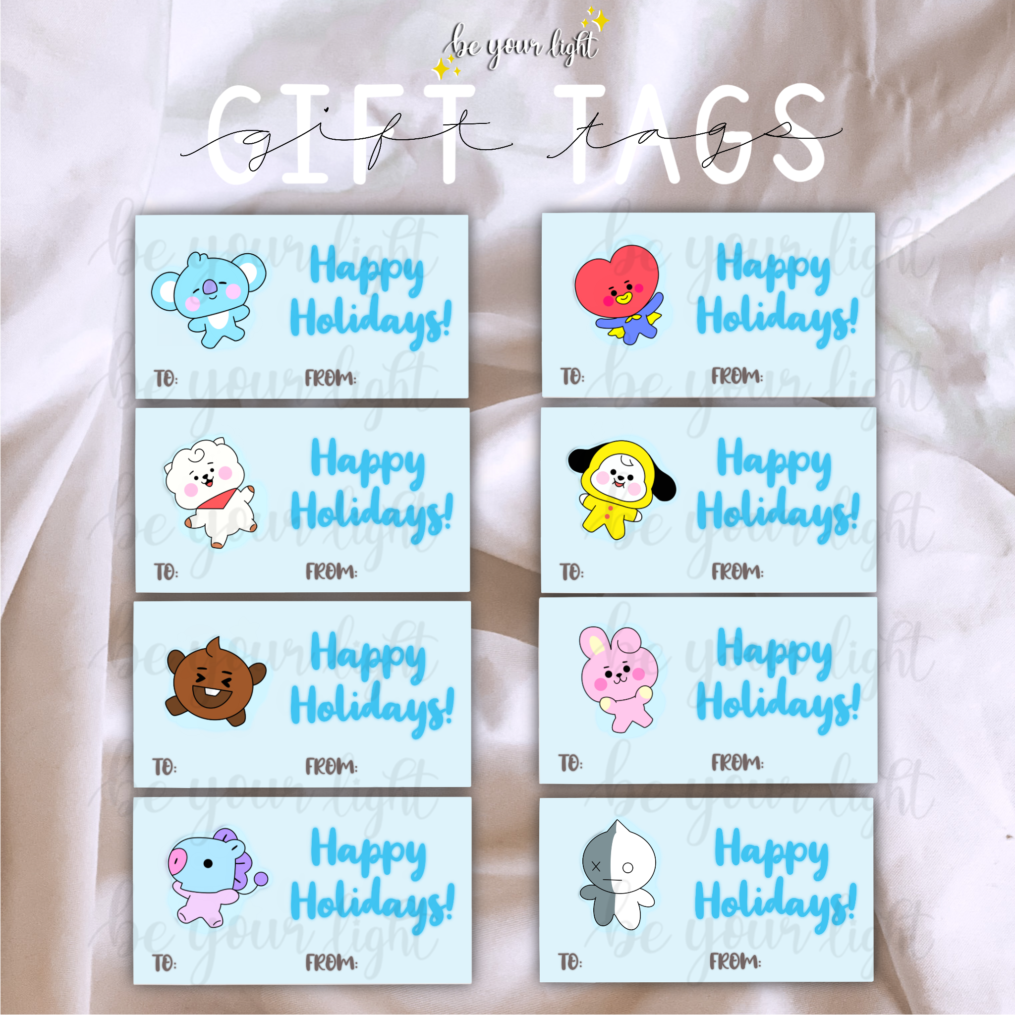 KPOP Gift Tags