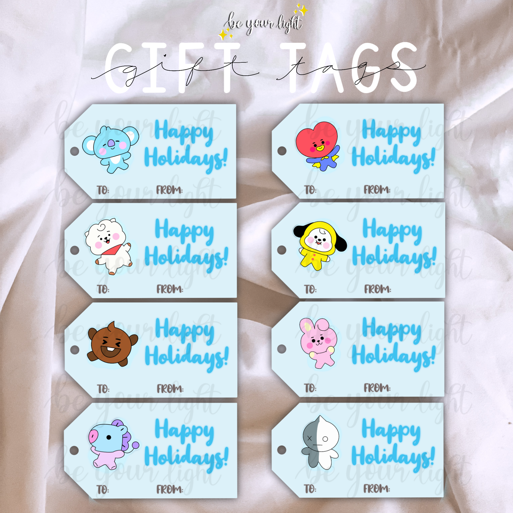 KPOP Gift Tags